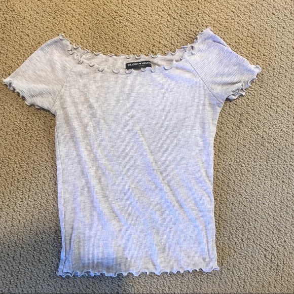 Brandy Ruffle Off The Shoulder - Picture 3 of 3